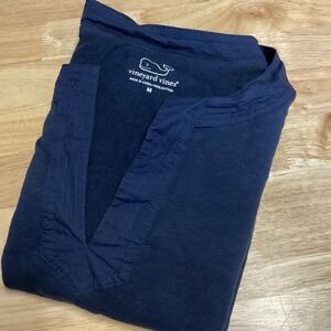 Ladies Vineyard Vines 3/4 Length‎ Sleeve Cotton tunic navy medium